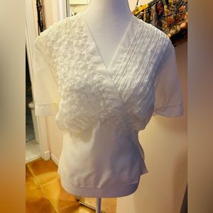 Vintage 1940-50 style white blouse
